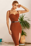 Sexy Sweetheart High Split Party Homecoming Bandage Dress