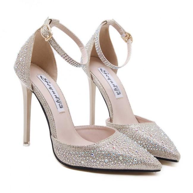 Sparkly Heeled Sandals | PrettyLittleThing
