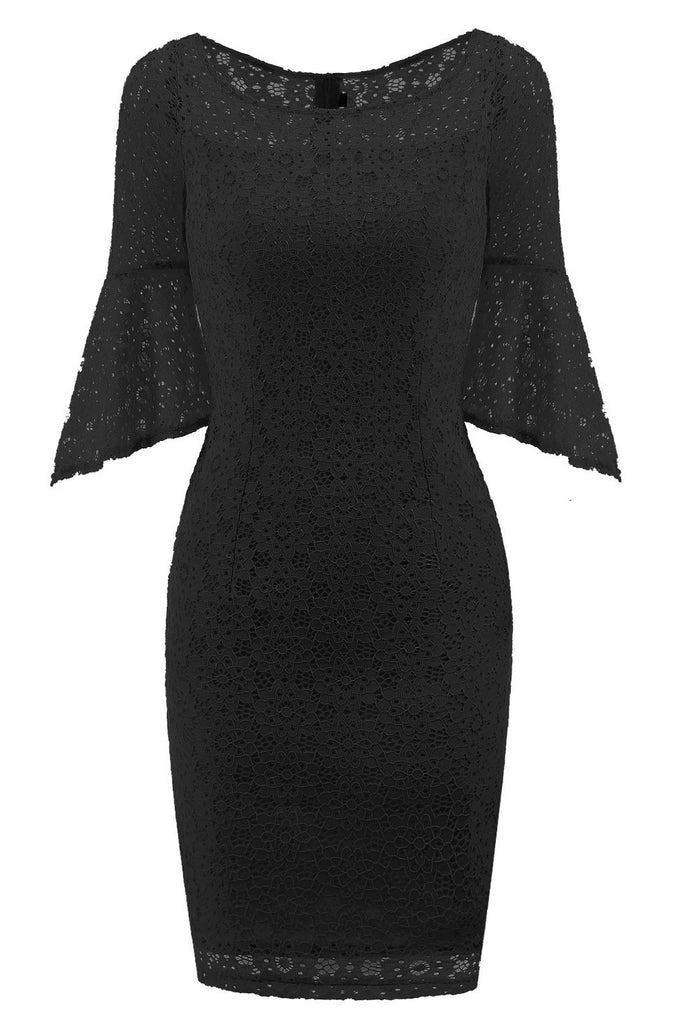 Short Mini Black Lace Bodycon Cocktail Party Dresses