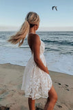Chic White Off-the-Shoulder A-Line Homecoming Party Dress