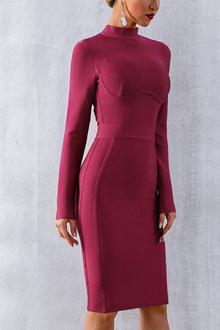 products/Solid-High-Neck-Bandage-Dress-With-Long-Sleeves-_2.jpg