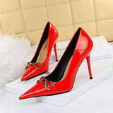 Stiletto Shallow Mouth Pointed Toe High heels Shoes Pumps