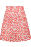 Summer Floral High Waist A-line Mini Skirt