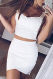 White Mini Sexy Bandage Tight Skirt - Mislish