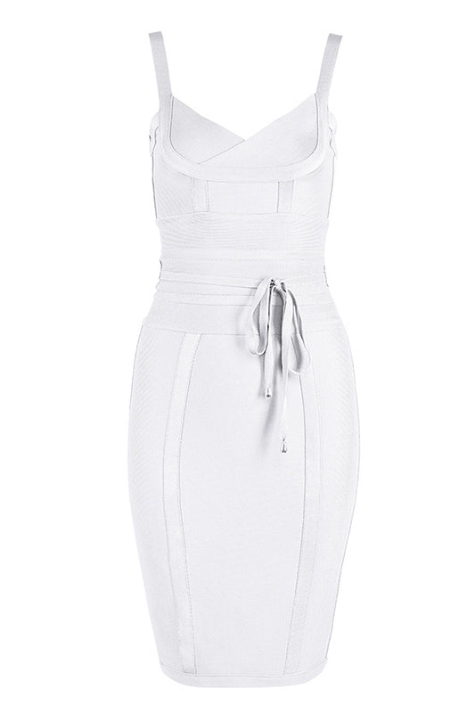 Gold Sexy V-neck Bandage Bodycon Dress Mislish Gold Sexy V-neck Bandage Bodycon Dress Mislish