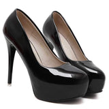 Women's Round Toe Stiletto Prom Heels - Mislish