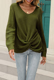 Women's Autumn Winter Solid White Knitted Sweater