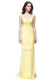 Yellow Column Long Evening Dress In Movie How to Lose a Guy in 10 Days