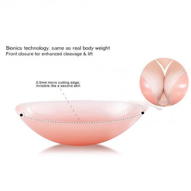 Backless & Push-up Strapless Silicone Adhesive Sticky Invisible